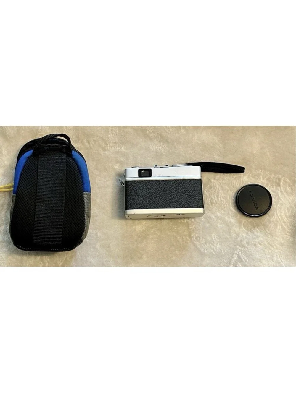 KONICA C35 Rangefinder 35mm Camera Hexanon f-38mm 1:2.8 Lens Metal Cover Works